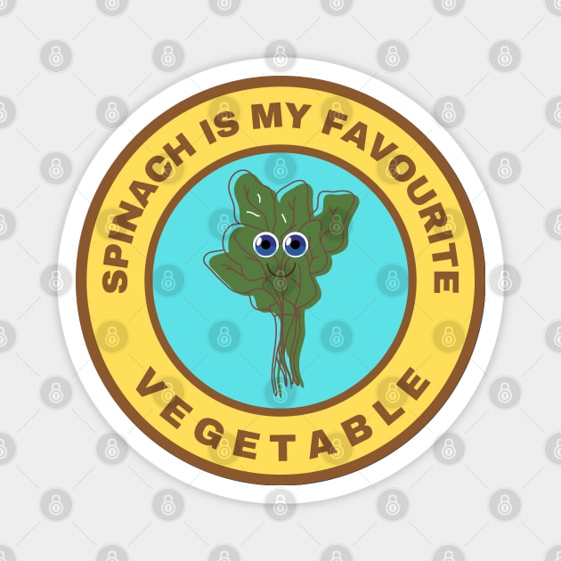 Spinach is my favourite vegetable Magnet by InspiredCreative